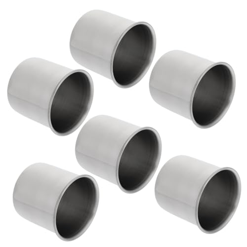 Cabilock Bicchiere Graduato in Acciaio Inossidabile Da 50 Ml Per Medicinali Strumento Da Laboratorio Set Di 6 Bicchieri Non in Scala