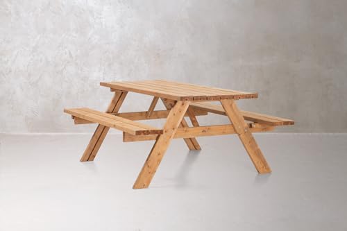 Table en bois UNGURS Amata résistante pour aménagement extérieur durable