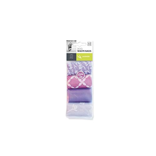 Dog Waste Bags Lavender 4 X 15 PCS001