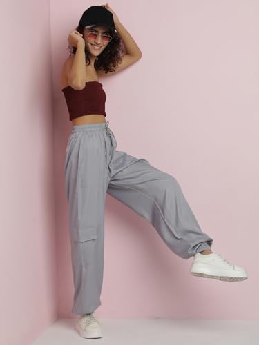 Image of KOTTY Women's High Rise Relaxed || Straight || Joggers Fit Cargo's for Pants || Trousers