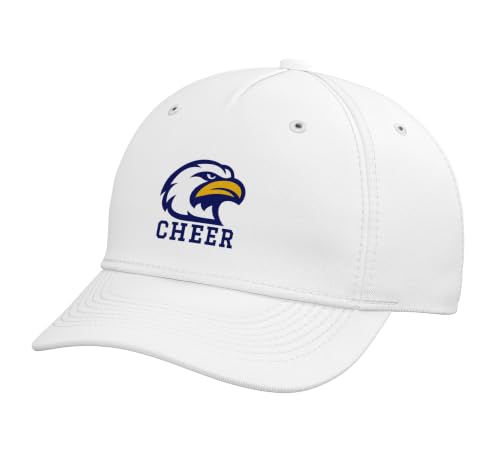 Liberty North High School Eagles Cheer Adjustable Printed Baseball Hat, White