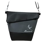pinkeSterne ☆ Handtasche MÖWE MEERWEH Umhängetasche Schultertasche Handmade FoldOver Spruch