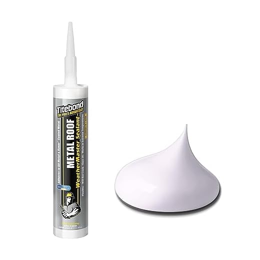Titebond WeatherMaster Metal Roof Sealant, White – 9.5 Oz., 61051
