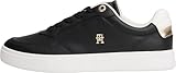Tommy Hilfiger Baskets Cuvette Femme Essential Elevated Cuir, Noir (Black), 41