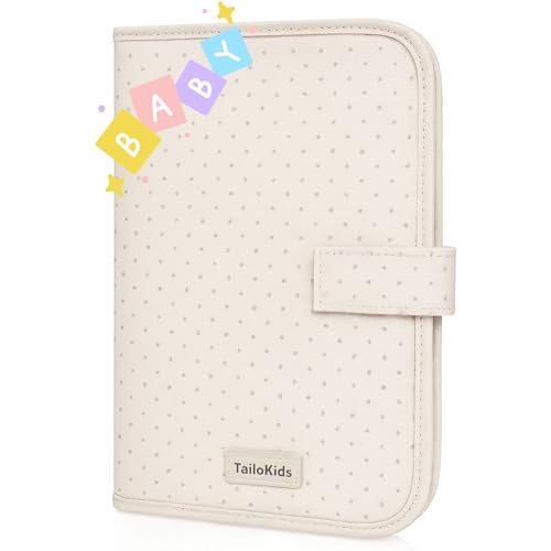 TailoKids® Porta-documentos para bebé para cartilha sanitária - presente bebé recém-nascido, menino ou menina, porta-documentos para bebés para saco de carrinho de bebé (LUNARES)