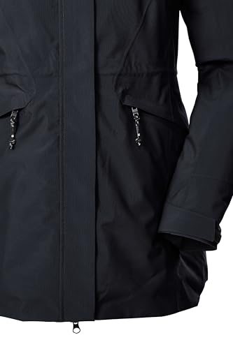 killtec Damen Outdoorparka/Funktionsparka mit Kapuze KOW 19 WMN PRK, schwarz blau, 52, 43307-000