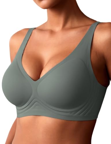 Yashelle Deep V Jelly Bra Wireless Plunge Full Coverage Tshirt Bras