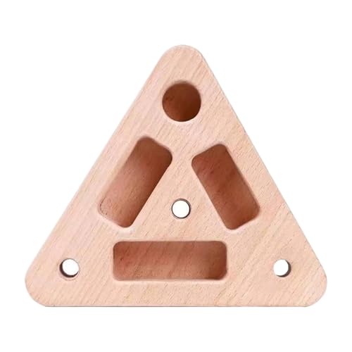YGLEEULI Plataforma Escalada Tabla de Escalada en Roca, Equipo Triangular Madera for Fitness con Bolsillos Profundidad múltiple, Tabla for el hogar, Sala Juegos y Garaje