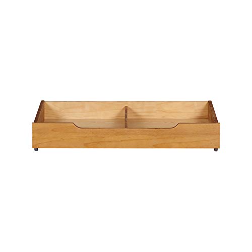 Buy MUSEHOMEINC Solid Wood Under Bed Storage Drawer with 4Wheels for