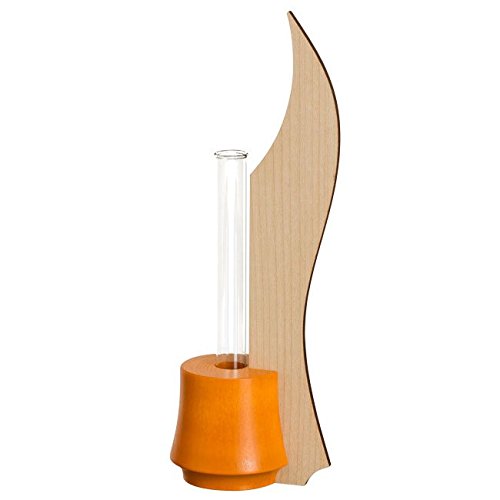 Vase à fleur Rudolphs Schatzkiste en bois d'érable orange pour salon chaleureux