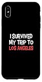 t-shirt i survived my trip to los angeles simple city custodia per iphone xs max