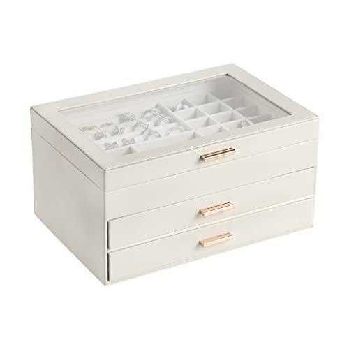 Joyero con cajón de Varias Capas para Guardar Joyas, joyero
