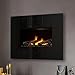 Produktbild Noble Flame Apollo - Opti-Myst Elektrokamin Wand-Kamin  Schwarz Hochglanz - Heizung Fernbedienung Dekoholz  Rückwand Schwarz spiegelnd