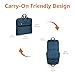 Amazon Basics Carry-On Garment Bag for Travel and Business Trips with Detachable Shoulder Strap, Hanging Suit Luggage, Wrinkle Free Cover for Suits Dresses Coats, Foldable with Shoe Compartment, Navy