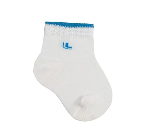 Kit 3 Pares de Meias Infantil Soquete Médio Azul Lupo Baby Cor:Branco;Tamanho:20-23;Genero:Masculino