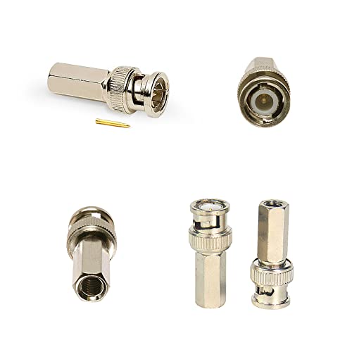 Conector ENS BNC macho para cable coaxial RG 59, pack 50 pcs miniatura 3