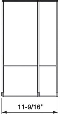 Blum Bzhi.533Fi3A 11 - .56 in. Orga Line for Wood Drawers - Stainless Steel