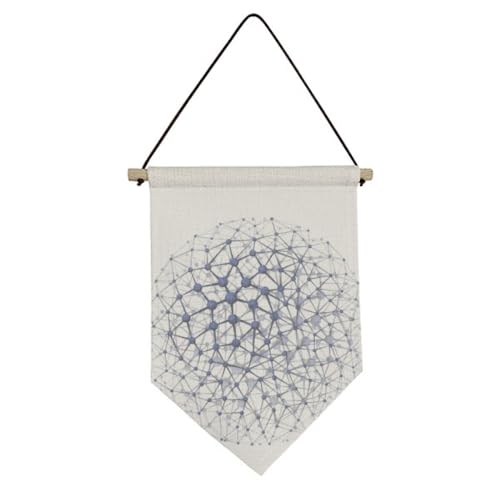 Toile suspendu drapeau Atoc structure physique illustration art mural décor