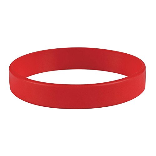 Vitalite - Pulseras de Silicona para Adultos, 100 Unidades, Rojo