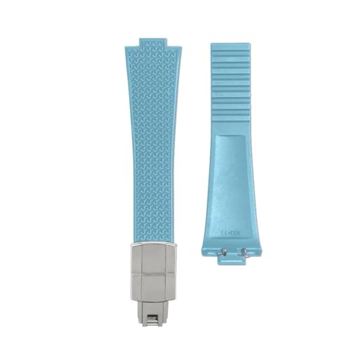 Bracelet FKM pour Tissot PRX : l'excellence du caoutchouc fluoré avec boucle papillon