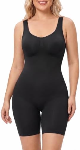 Shapewear for Women, Tummy Control Low Back Bodysuit, Wide Strap ...
