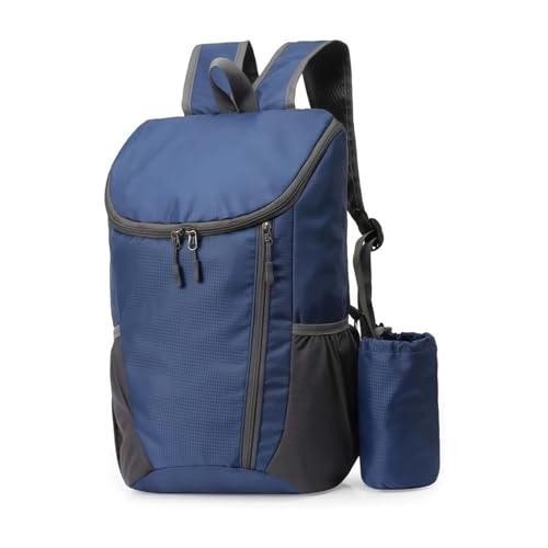 Mochila plegable ligera azul para actividades outdoors miniatura 2