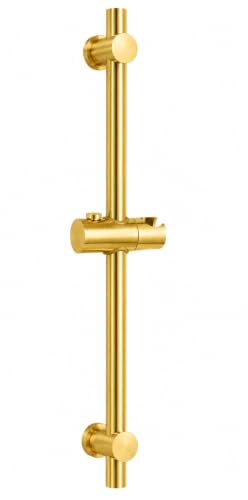 Image of AQUIEEN Sliding Rail for Hand Shower - Premium Height & Angle Adjustable Hand Shower Holder | Wall Mounted Shower Slider Bar for Home, Hotels & Luxury Bathrooms (Gold)