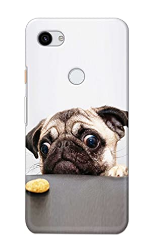 Image of PRINTFIDAA� Printed Hard Back Cover Case for Google Pixel 3A Back Cover (Pug Dog) -2808