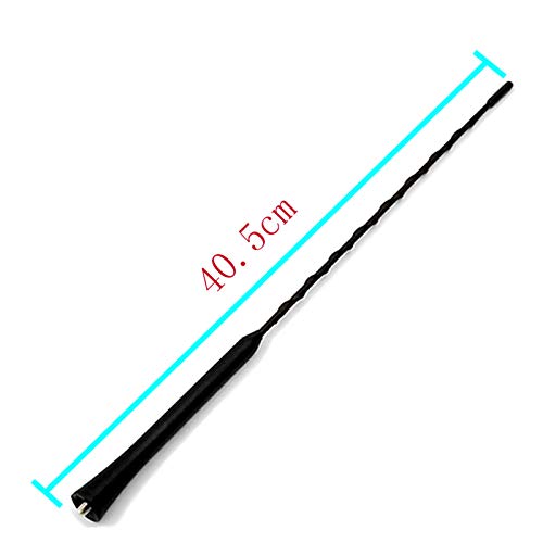 Runmade 16" Roof Mast Whip Car Auto Radio Aerial Antenna Compatible With Vw 1996-2004 Jetta Golf Mk4, Compatible With Bmw 1993-2006 3 Series, Compatible With Toyota 2003-2010 Corolla #TOP1