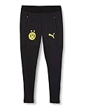 PUMA BVB Training Pant Pockets and w/Zip Legs JR Jogginghose, Black-Cyber Yellow, 140