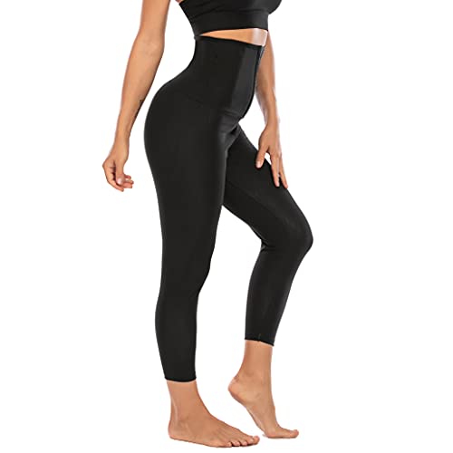 Bakerdani-Sauna-Leggings-Sweat-Pants-High-Waist-Compression-Slimming-Hot-Thermo-Workout-Pants-Training-Capris-Body-Shaper