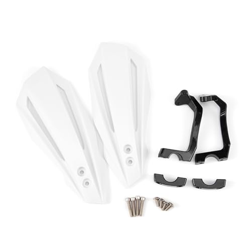 Moto guidon protège-main blanc pour rouler au sec sous le vent