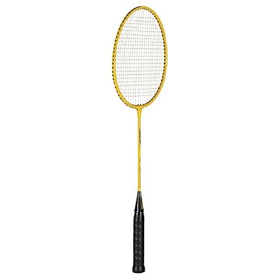Sportime - 3356 Yeller Badminton Racquet - Economy Steel, One Size, Black, Yellow