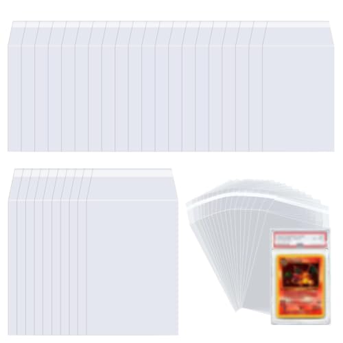 HAMKU 100 Fundas para Cartas Estándar, 87x138mm Fundas para Cartas de Comercio, Poke-mon, Transparente Soft Sleeves, Protectoras de Tarjeta