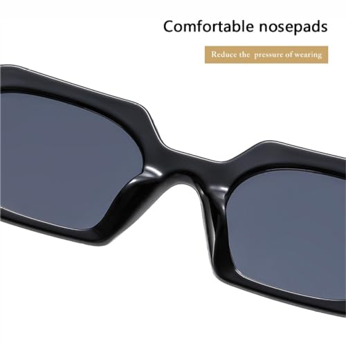 Lunettes de soleil polygone rivets décoration style géométrique - 6