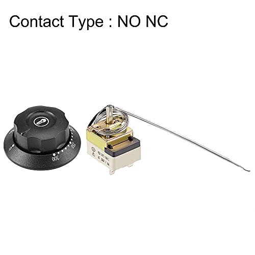 Uxcell A20092300UX0147 1No 1Nc 250V 16A 50-300C Temperature Control Switch Capillary Thermostat thumb #2