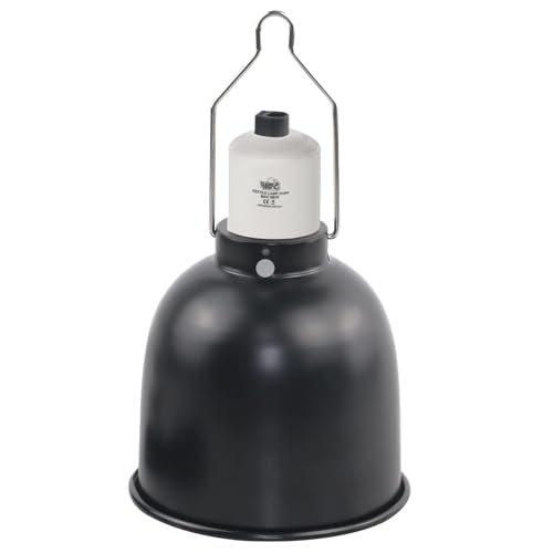 LUCKY HERP 14cm Reptilien Terrarium Dome Lampen, E27 Aluminium Reflektorlampe für Wärmelampe, 100W Terrarium Lampe UVB für Schildkröte, Bartagame, Huhn, Hund