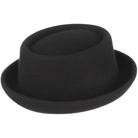 GEMVIE 100% Wool Felt Pork Pie Hat Cover