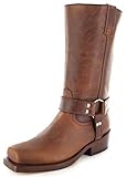  Buffalo Boots Unsex Biker Boots 1801 Brown Bikerstiefel Lederstiefel Braun 38 EU