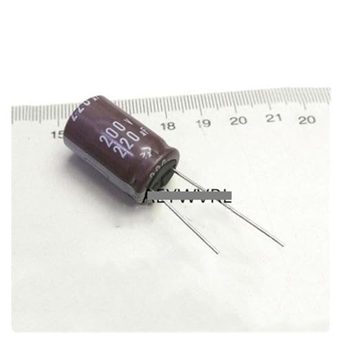 Condensateur électrolytique 220uF 200V radial pour circuits électroniques