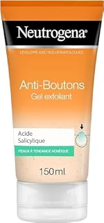 Neutrogena Anti-Boutons żel złuszczający z kwasem salicylowym, skóra z tendencją do trądziku, bez perfum, tubka 150 ml