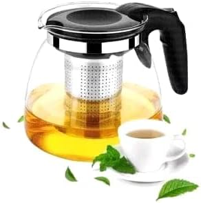 Chaleira Bule de Chá com Infusor, Vidro Borossilicato, 900ml, Tam...