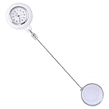 NICERIO Krankenschwester Fob Uhr für Krankenschwestern Ärzte - Clip auf Einziehbare Tasche Hängen Uhr Testuhr Abzeichen Rolle Taschenuhr für Krankenschwester Ärzte Studenten