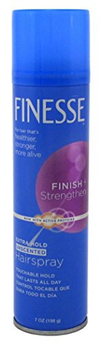 Fijador para cabello Finesse extra fuerte sin aroma x7 oz 3 u miniatura 1