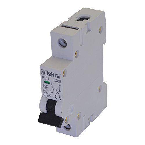 Preisvergleich Produktbild Sicherungsautomat Sicherungen Leitungsschutzschalter MCB Eco-Line 20A Typ C 1-polig 6KA 230 / 400V 1 Stück