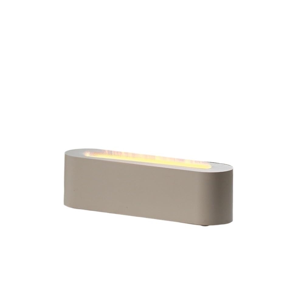 Diffusore di fiamma artificiale per casa desktop umidificatore fiamma colorata con olio essenziale (bianco + controller)