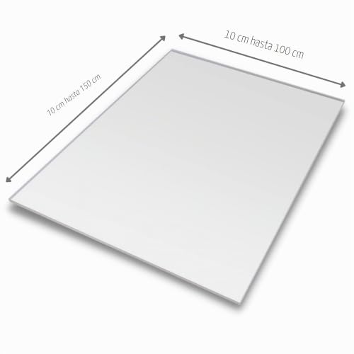 Miniatura 5 de Dr24 - Placa De Cristal Acrílico 60 X 60 Cm, Corte A Medida, 3 Mm De Grosor Placa De Cristal Acrílico De Alta Transparencia, Resistente A Roturas, Resistente A Los Rayos Uv En La Medida Que Desee