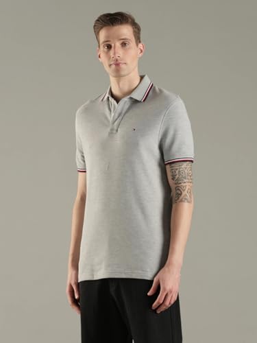 Image of Tommy Hilfiger Men Polo Cotton Regular Fit Shirt