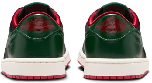 NIKE Jordan Women's 1 Retro Low OG Black/Gorge Green-Varsity Red (CZ0775 036) - 114