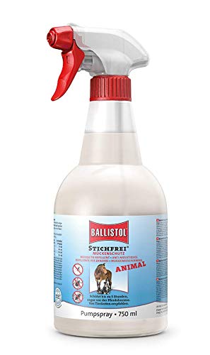 Foto von BALLISTOL 26788 Stichfrei Animal 750ml Spray – Tier-Schutz Insektenspray– 8h Schutz vor Mücken, Bremsen, Fliegen, Zecken